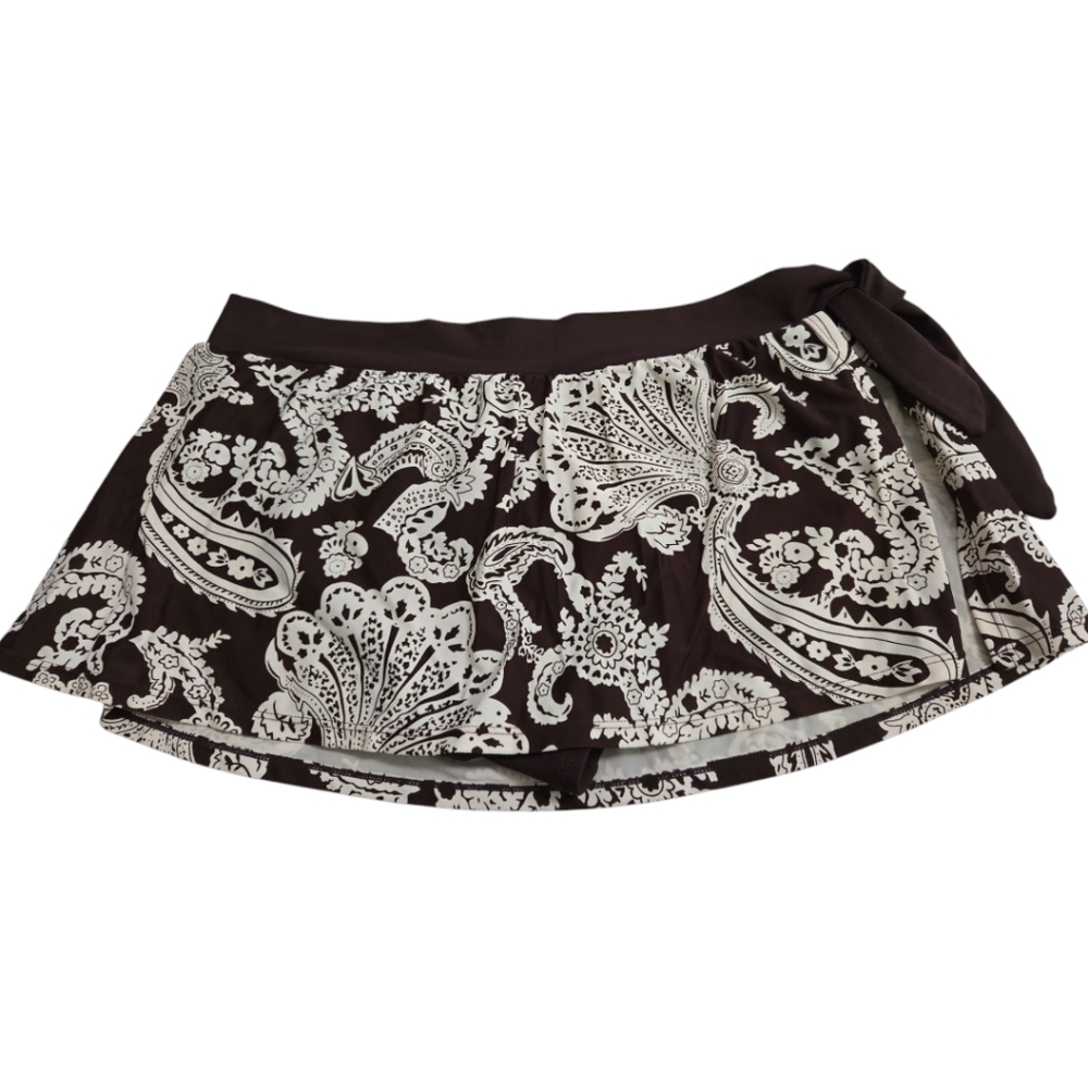 Chaps Paisley Womens Swim Shorts SZ 10